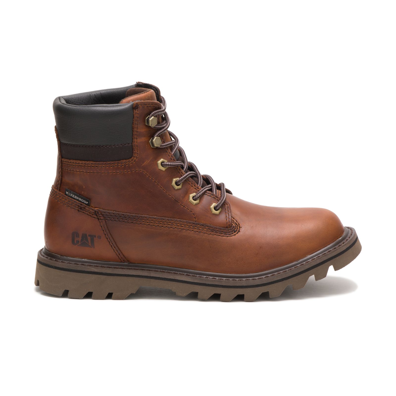 Men's Caterpillar Deplete Waterproof Work Boots Brown Ireland UDPY17263